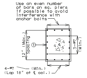 751.40 Open Concrete Int Bents and Piers- Hammer Head Type- Section A-A.gif
