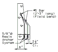 751.40 Replacement of Existing Curb at End of Wing (Non-Integral End Bents) Anchor Systems at Section CC.gif