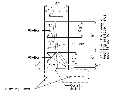 751.40 Replacement of Brush Curb (Non-Integral End Bents) Section thru Slab Proposed SBC.gif