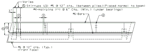 751.33 reinforcement-plan of bearing beam below lower keyed construction joint.gif
