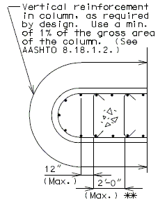 751.40 Open Concrete Int Bents and Piers- Hammer Head Type- Part Section B-B.gif