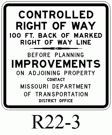 R523 Sign File:R22-3.gif - Engineering Policy Guide
