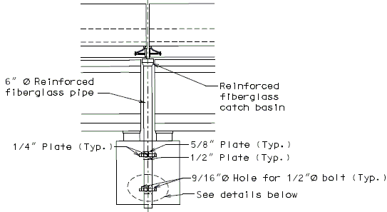 751.13 Strip Seal Expansion Joint System- One Piece Drain System Split Median Barrier Curb at Int Bent- Option 2- Section A-A.gif