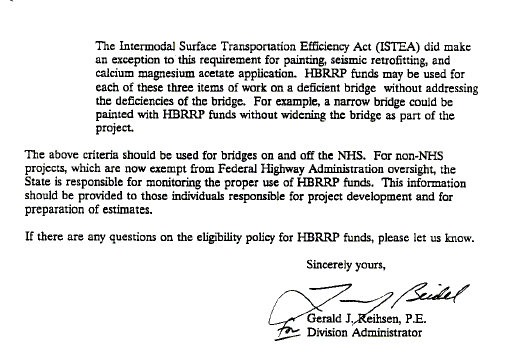 File:751.1 Prelim Design FHWA letter (pg 3).gif - Engineering Policy Guide