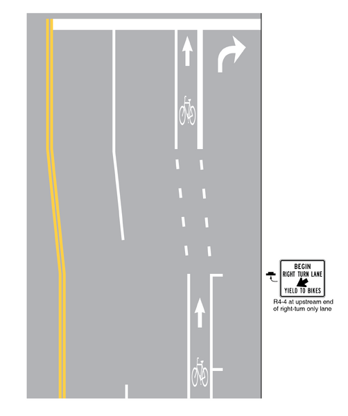 File:Figure 914.5.2.2 Example of Bicycle Lane Markings on an Approach to an Intersection (Sheet 2 of 3).png