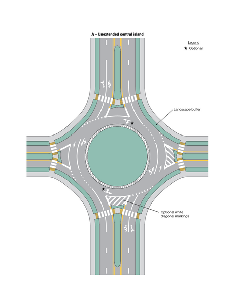 File:Figure 620.4.1.3 Example of Markings for a Two-Lane Roundabout ...