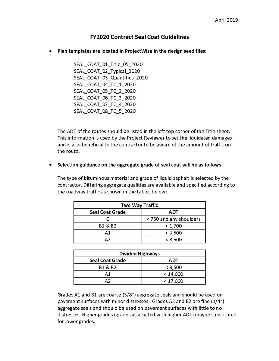 File409 FY2020 Contract Seal Coat Guidelines.pdf Engineering_Policy