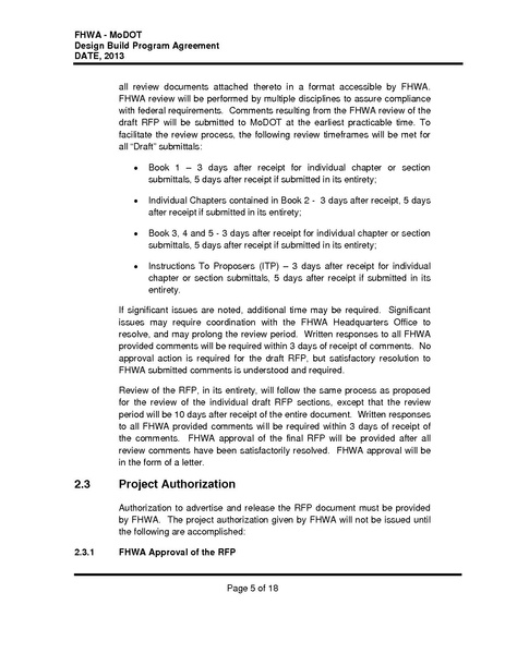 File:139 FHWA Design Build Program Agreement.pdf - Engineering Policy Guide