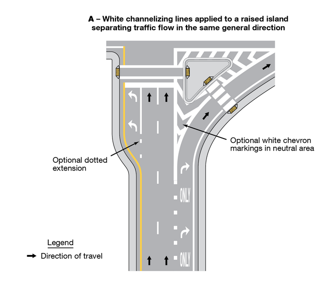 File:Figure 620.9.5.1 Examples of Pavement Markings for Raised Islands ...